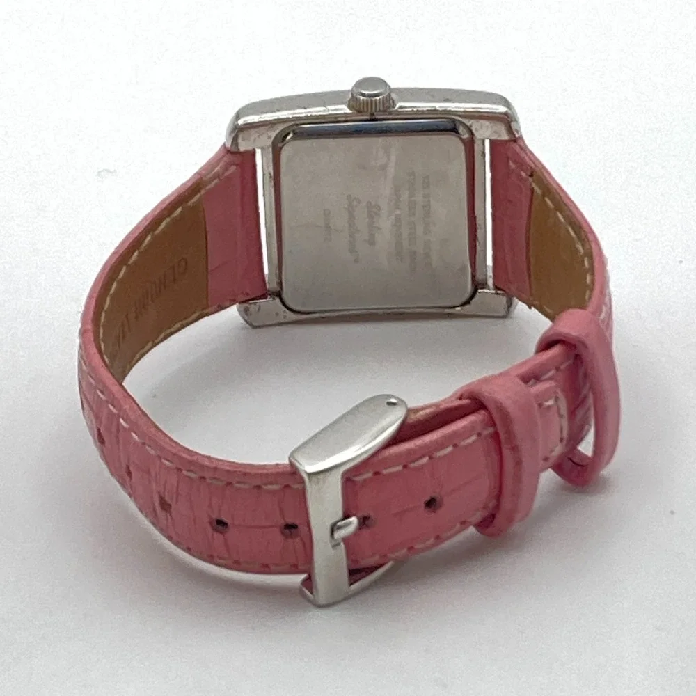 Sterling Signatures Women's Watch 28mm Silver 925 MOP Dial Leather New Battery